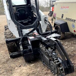 Skidsteer trencher